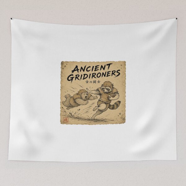 Item preview, Ancient Gridironers Japanese Choju-giga American Football Sticker Art designed and sold by Locker39.