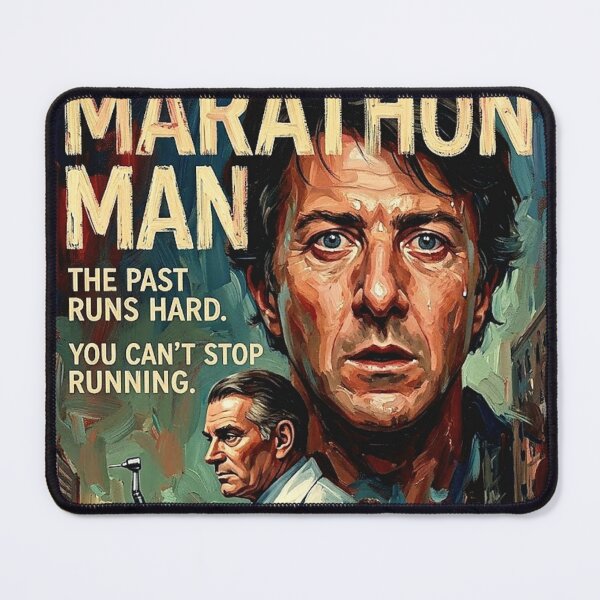 Item preview, The Past Runs Hard. You Can't Stop Running. – Marathon Man Fine Art Print designed and sold by Art's Diner.