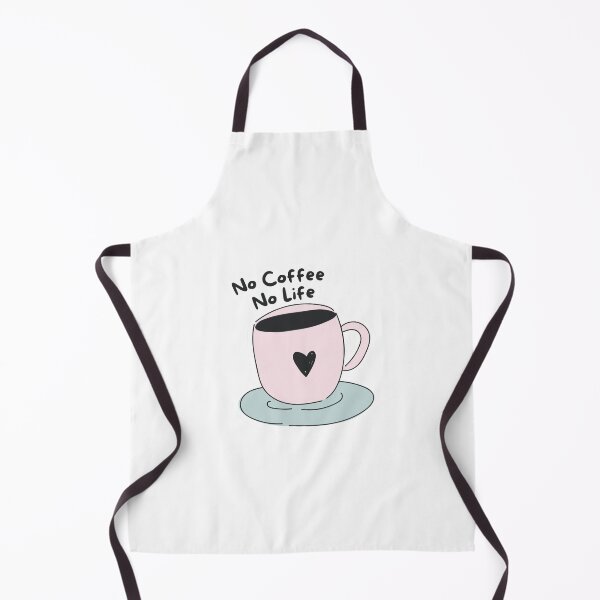Item preview, No Coffee No Life Cute Aesthetic Coffee Mug Sticker designed and sold by UniqueVibesArt.