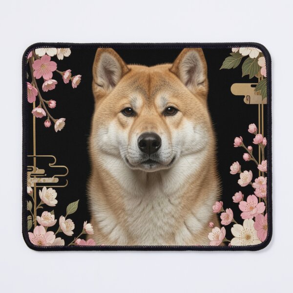 Item preview, Akita Inu | Floral Frame designed and sold by JanjjaSoulInk.