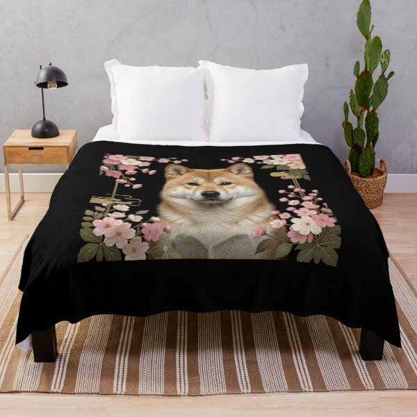 Item preview, Akita Inu | Floral Frame designed and sold by JanjjaSoulInk.