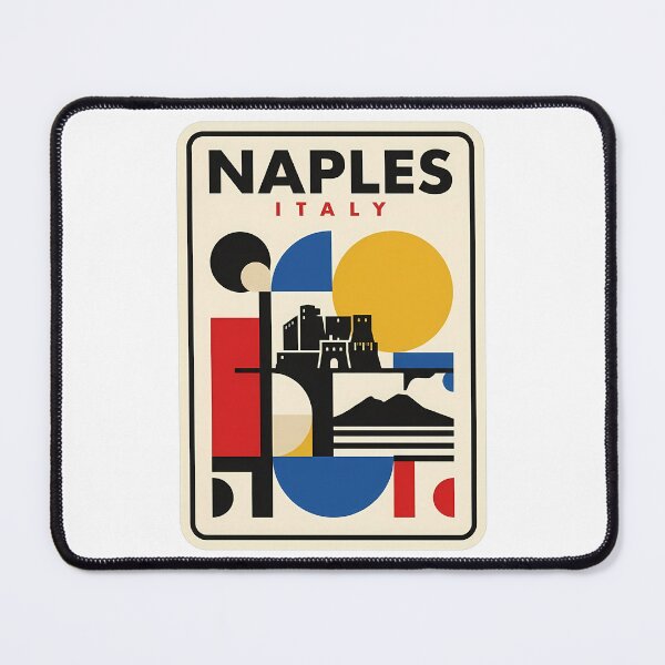 Item preview, Naples Italy Abstract Geometric Mid Century Travel designed and sold by k3rstman1.