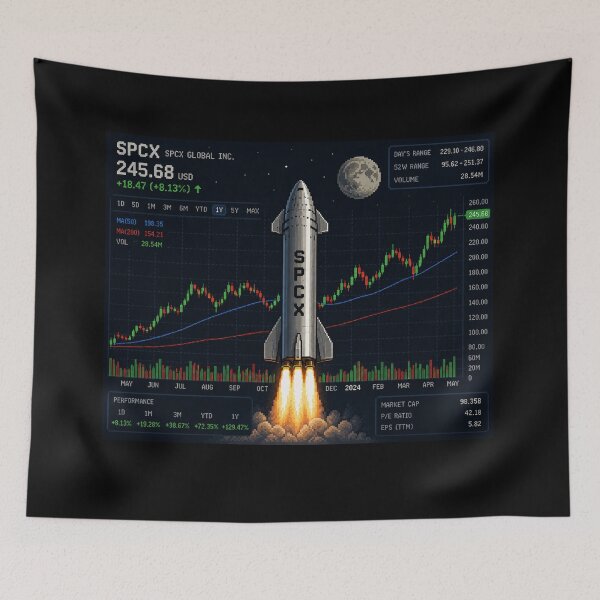 Item preview, SPCX investor IPO Speculation Stock Market Design designed and sold by TEEJAMBOREE.