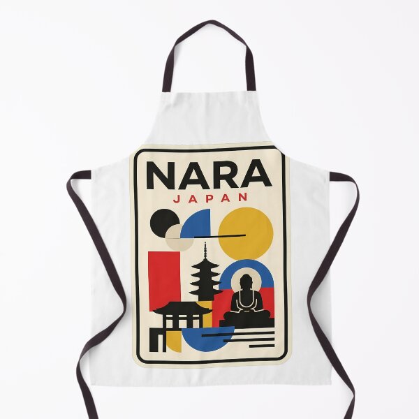 Item preview, Nara Japan Travel Poster Geometric Buddha Pagoda designed and sold by k3rstman1.