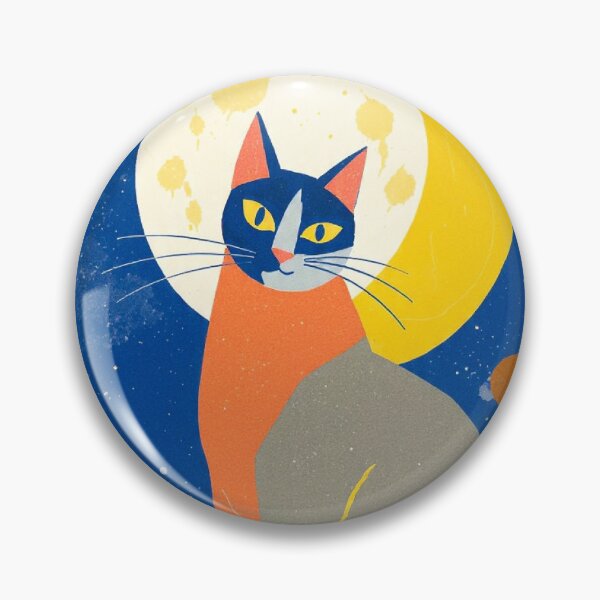 Item preview, Moon Cat In Color Poster designed and sold by djovan.