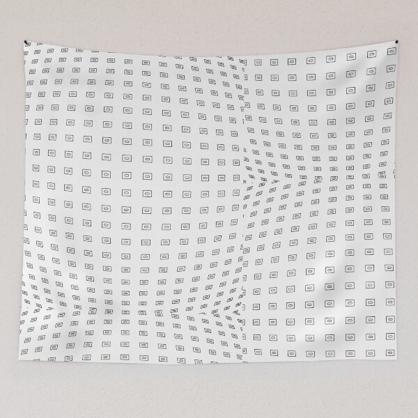 Item preview, Cyberpunk Orange Black Geometric Grid Pattern designed and sold by Yenday.