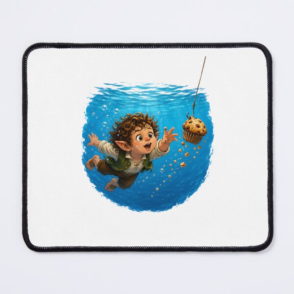 Item preview, Underwater Halfling Album Parody Graphic designed and sold by Fenay Designs.
