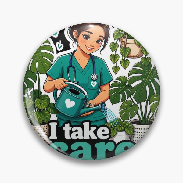 Item preview, Cute Nurse Watering Plants - I Take Care Of Them Too designed and sold by 24gap.