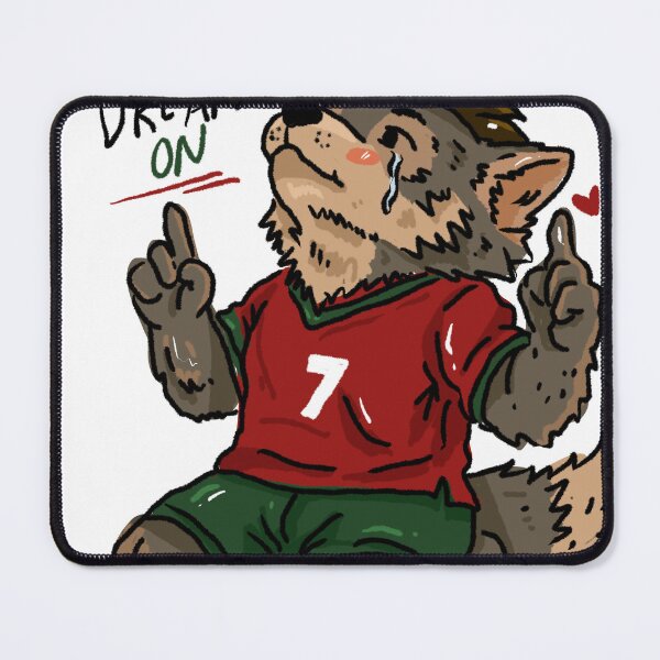 Item preview, Portugal Dream On Wolf Football Fan Sticker | World Cup 2026 Animal Hat designed and sold by chupichapa.