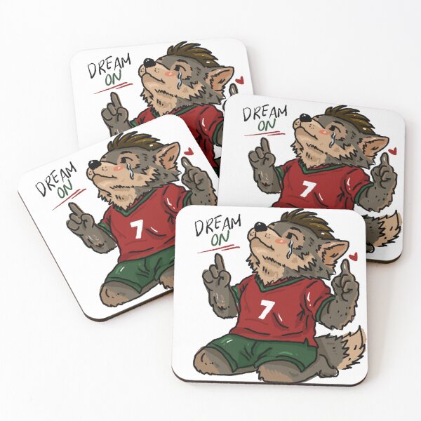 Item preview, Portugal Dream On Wolf Football Fan Sticker | World Cup 2026 Animal Hat designed and sold by chupichapa.