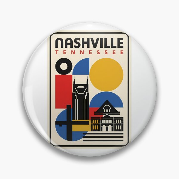 Item preview, Retro Nashville Tennessee Geometric Skyline Cityscape designed and sold by k3rstman1.
