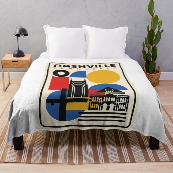 Item preview, Retro Nashville Tennessee Geometric Skyline Cityscape designed and sold by k3rstman1.