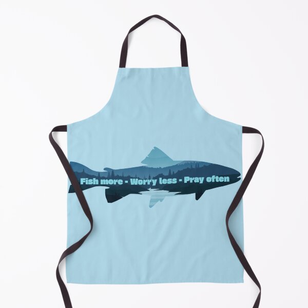 Item preview, Fish more Worry less Pray often T-shirt Christian camping Great outdoor Wonderful creation Enjoy nature Matthew 4:19 Fishers of men designed and sold by FTLOG.