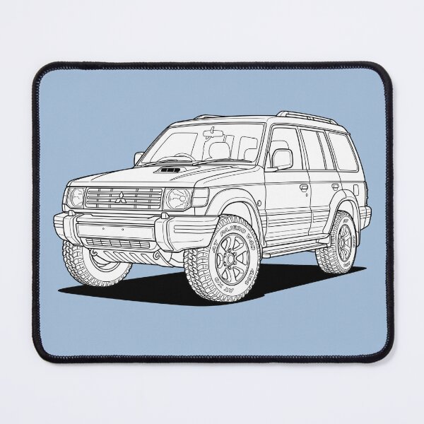 Item preview, Mitsubishi Pajero illustration designed and sold by the-cc.