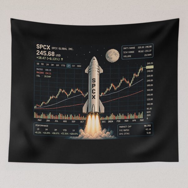 Item preview, SPCX investor IPO Speculation Stock Market Design designed and sold by TEEJAMBOREE.