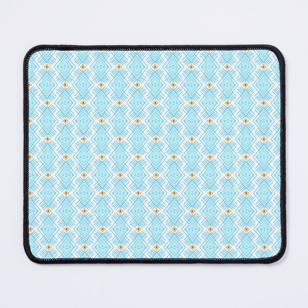 Item preview, Pastel Blue Retro Geometric Diamond & Triangle Pattern designed and sold by Nicha Studio.