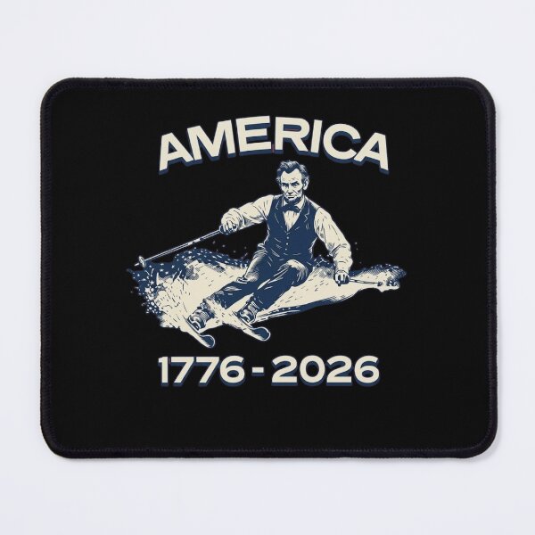Item preview, Patriotic Abraham Lincoln Skiing - America 1776-2026 Semiquincentennial designed and sold by haitrieuic96.
