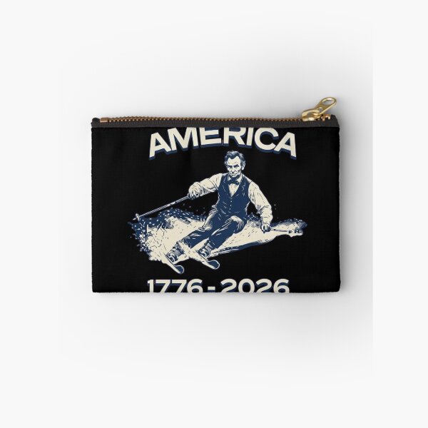 Item preview, Patriotic Abraham Lincoln Skiing - America 1776-2026 Semiquincentennial designed and sold by haitrieuic96.