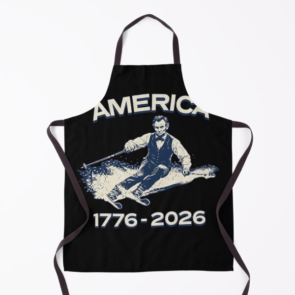 Item preview, Patriotic Abraham Lincoln Skiing - America 1776-2026 Semiquincentennial designed and sold by haitrieuic96.