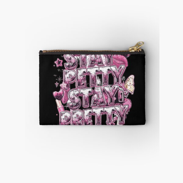 Item preview, Stay Petty Stay Pretty Neon Pink Neon Sarcastic Quote designed and sold by ConfuseLab Alt.