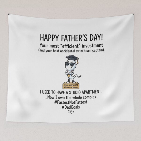 Item preview, Funny Dad Achievement Award Father's Day Graphic designed and sold by TheNyneShop.