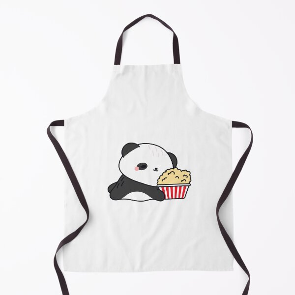 Item preview, Cute Kawaii Panda Eating Popcorn Movie Night Sticker designed and sold by UniqueVibesArt.