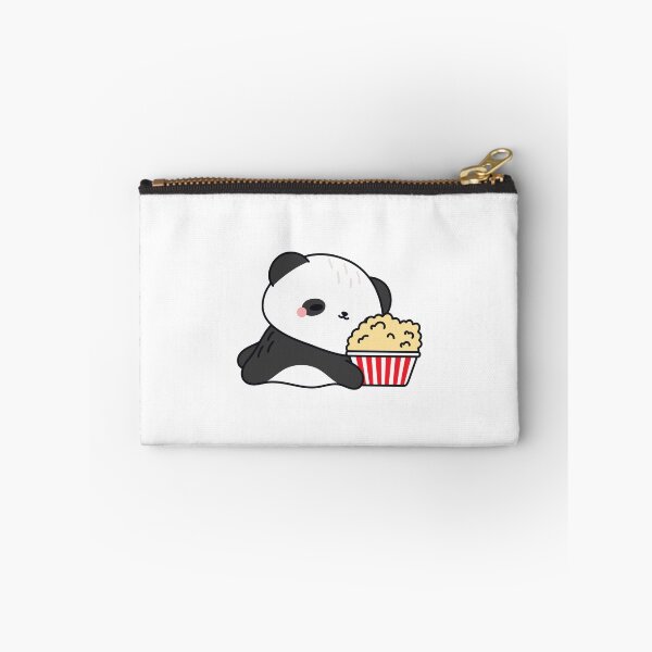 Item preview, Cute Kawaii Panda Eating Popcorn Movie Night Sticker designed and sold by UniqueVibesArt.