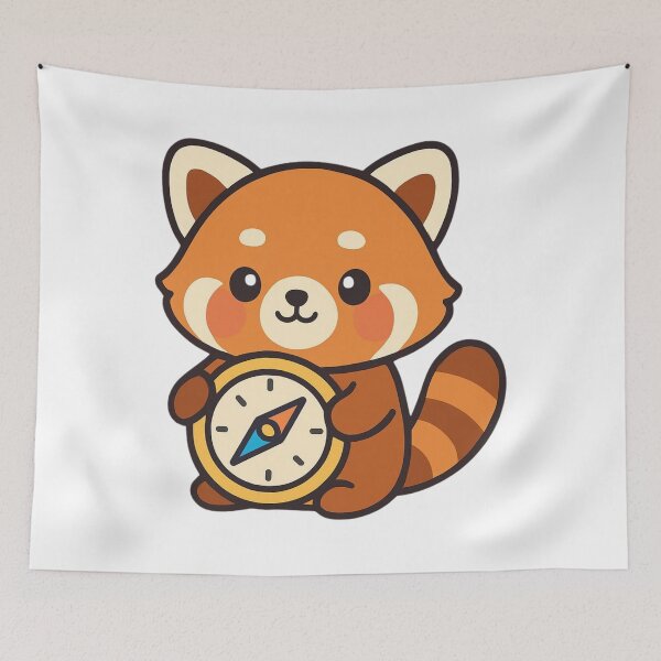 Item preview, Find Your Path Red Panda - Inspirational Sticker designed and sold by foryouandyours.
