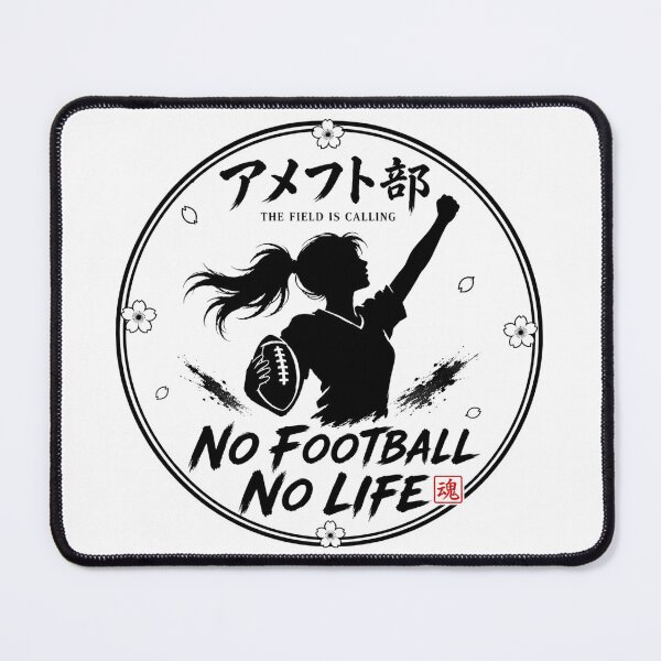 Item preview, アメフト部 Women's NO FOOTBALL NO LIFE Japanese Sumi-e Club Sticker Art designed and sold by Locker39.