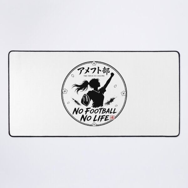 Item preview, アメフト部 Women's NO FOOTBALL NO LIFE Japanese Sumi-e Club Sticker Art designed and sold by Locker39.