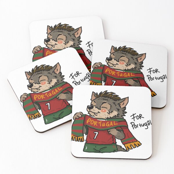 Item preview, For Portugal Wolf Scarf Football Fan | Cute World Cup Sticker designed and sold by chupichapa.