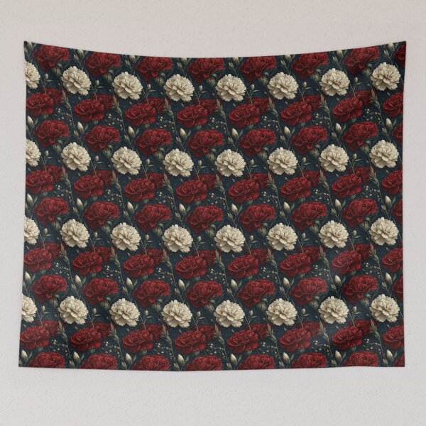 Item preview, Bold Large Scale Red And Cream Floral Pattern designed and sold by igraphixart.