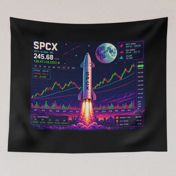 Item preview, SPCX investor IPO Speculation Stock Market Design designed and sold by TEEJAMBOREE.