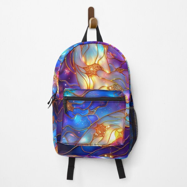 Item preview, Moon and Starry Sky Stained Glass Art designed and sold by MargaretWiktor.