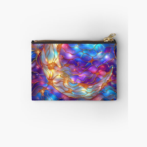 Item preview, Moon and Starry Sky Stained Glass Art designed and sold by MargaretWiktor.