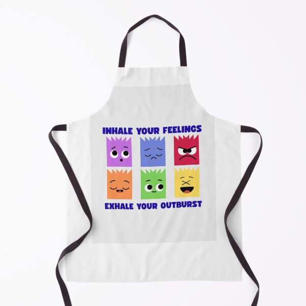 Item preview, Inhale Your Feelings Exhale Your Outburst Colorful Emotion Characters Mental Health Quote designed and sold by SHREE ART STUDIO.