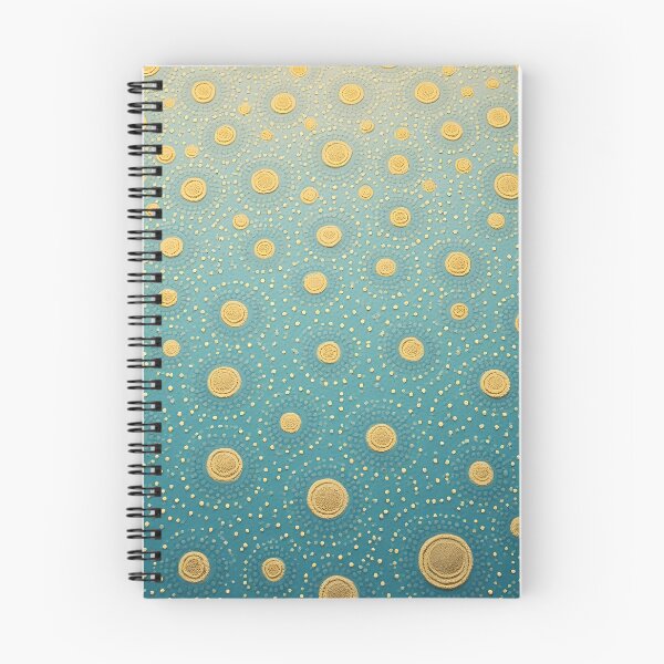 Item preview, Aboriginal Inspired Dot Art - With Yellow Circles on Water designed and sold by GrinGalore.