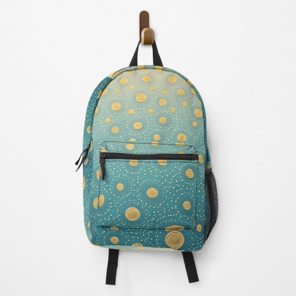 Item preview, Aboriginal Inspired Dot Art - With Yellow Circles on Water designed and sold by GrinGalore.