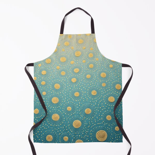 Item preview, Aboriginal Inspired Dot Art - With Yellow Circles on Water designed and sold by GrinGalore.