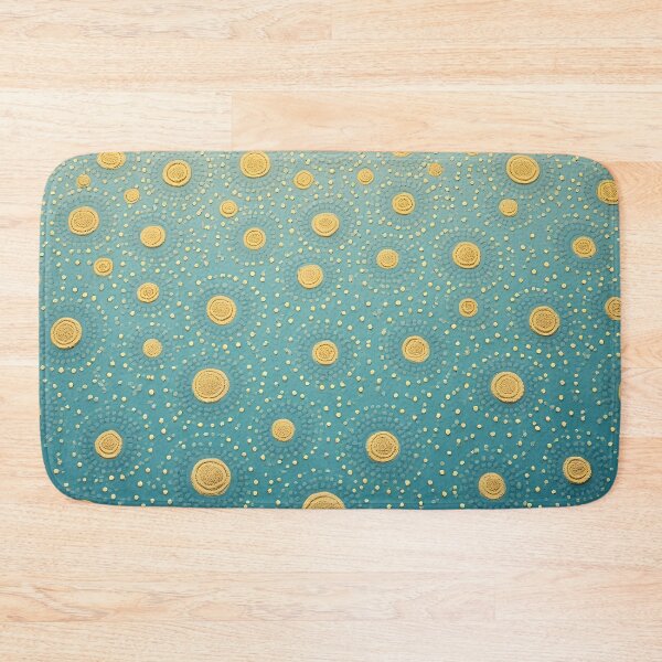Item preview, Aboriginal Inspired Dot Art - With Yellow Circles on Water designed and sold by GrinGalore.