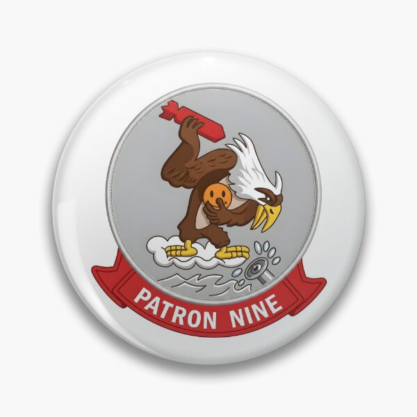 Item preview, US Navy Patrol Squadron Nine (VP-9) "Patron Nine" Military Insignia designed and sold by CharlieDesings.