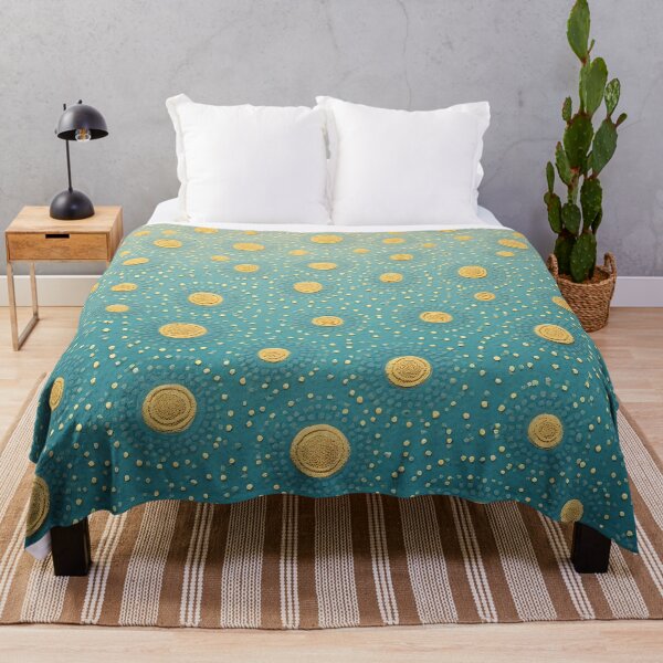Item preview, Aboriginal Inspired Dot Art - With Yellow Circles on Water designed and sold by GrinGalore.