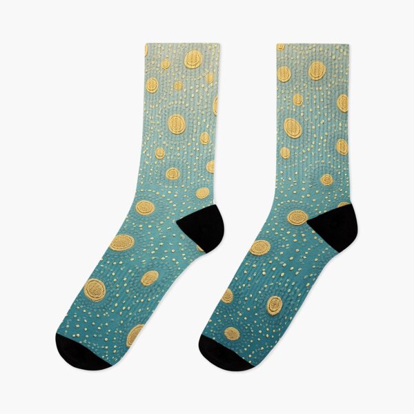 Item preview, Aboriginal Inspired Dot Art - With Yellow Circles on Water designed and sold by GrinGalore.