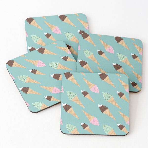 Item preview, Cute Soft Serve Ice Cream Cones Pattern designed and sold by Nikola Dio.