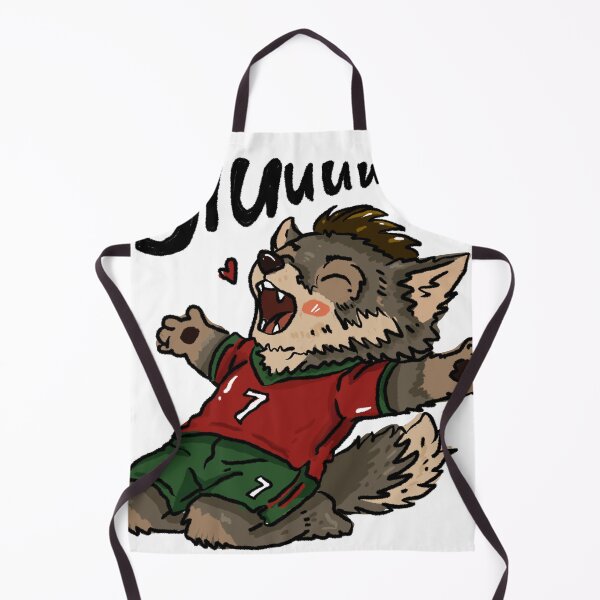 Aperçu de l'œuvre Célébration de la Coupe du Monde du Portugal par SIUU Wolf | Autocollant mignon pour la Coupe du Monde créée et vendue par chupichapa.