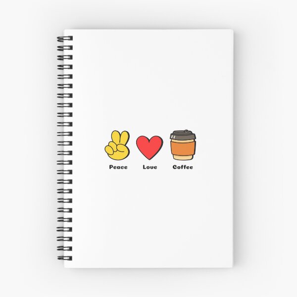 Item preview, Peace Love Coffee Cute Aesthetic Takeaway Cup Sticker designed and sold by UniqueVibesArt.