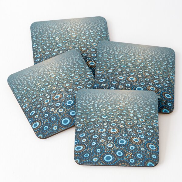 Item preview, Aboriginal Inspired Dot Art - With CIrcles of Pebbles designed and sold by GrinGalore.