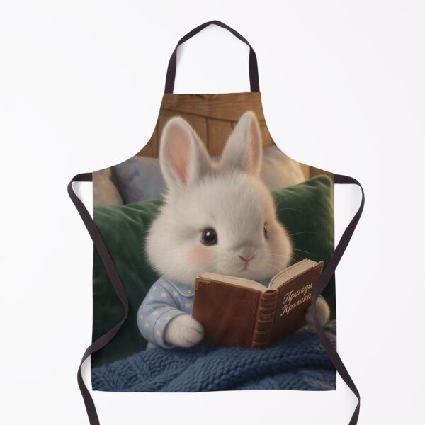 Item preview, Cute Bedtime Bunny Reading Book – Cozy Magical Library Whimsical Rabbit Art designed and sold by lovelistivkaa.