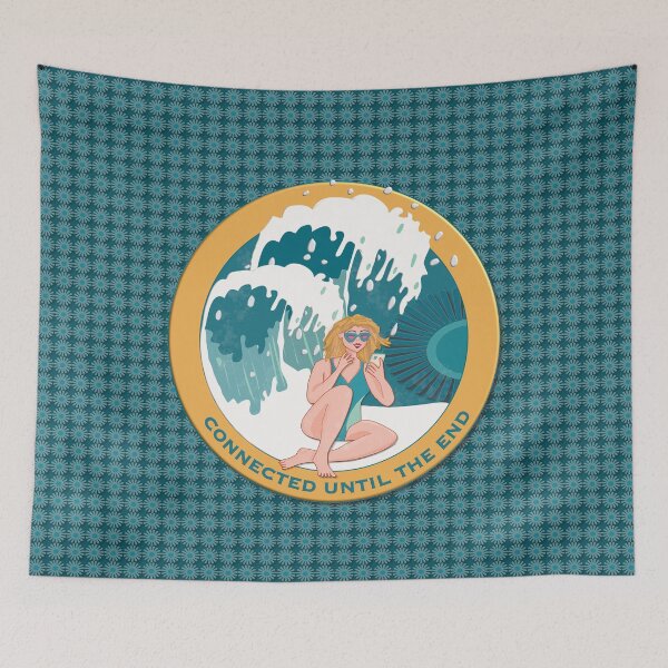 Item preview, Connected until the end, dark green background designed and sold by WONDERPRINTVALLEY.