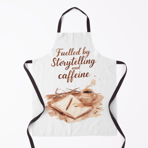 Item preview, Fuelled By Storytelling And Caffeine Watercolor Writer Aesthetic designed and sold by ConfuseLab Alt.